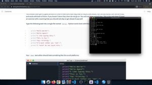 Learn Python 3 The Hard Way - Exercise 1: A good first program