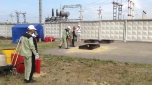 Соревнования ОАО Россети, Пенза. Тушение пожара на КТП
