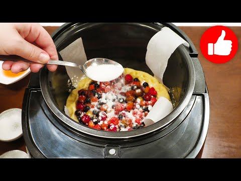 Уже неделю едим и еще хочется! Вкусные рецепты выпечки со свежими ягодами: пирог, торт в мультиварке