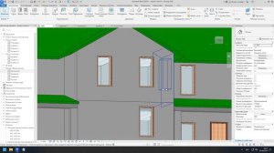 Крыша со скатом и фронтоном в Revit