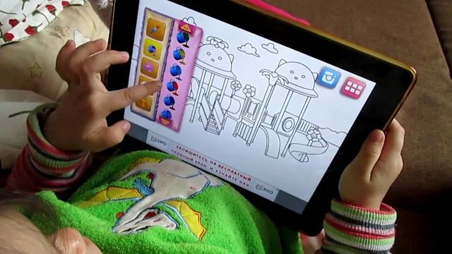 Игры для девочек, учим цвета, раскраски, обзор Baby Full House смотреть онлайн