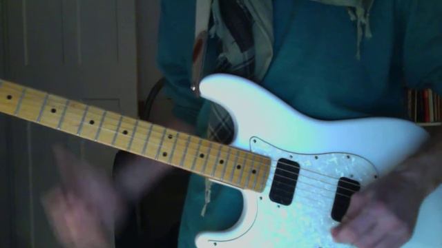 White Superstrat (frankenstrat) PAF Joe EVO 2 Wilkinson bridge смотреть онлайн