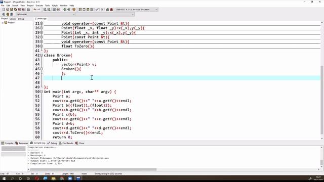 Программирование практика (8.02.2021). Классы в си++. смотреть онлайн