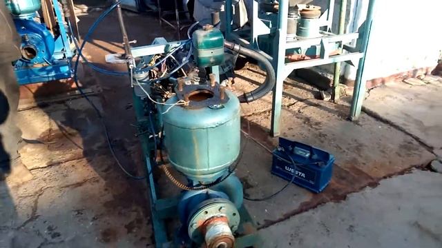 Поливной насос. Запуск двигателя после капитального ремонта. смотреть онлайн