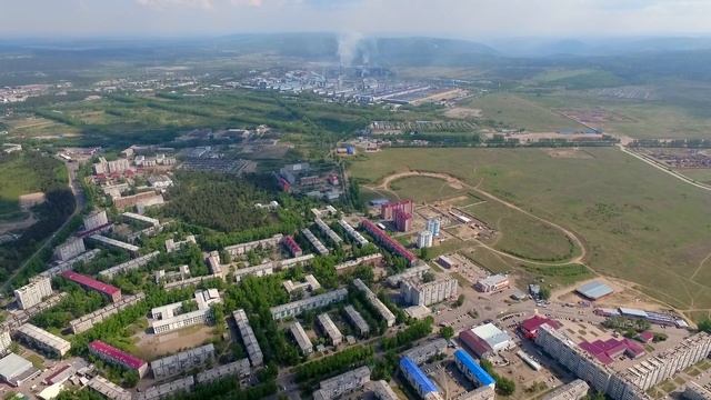 г.Шелехов с высоты птичьего полета (Иркутская область)