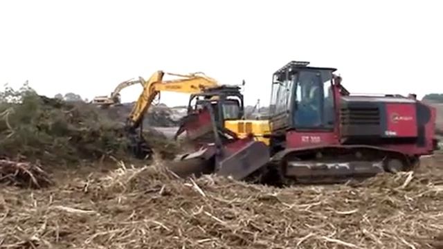 Работа мульчера