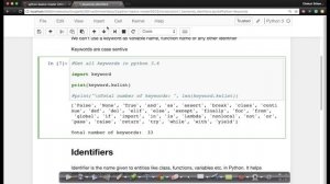 Python for Machine Learning/Artificial Intelligence | keyword_identifiers | Applied AI Course