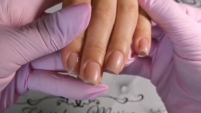 Укрепление ногтей//Простой дизайн ногтей2021//Градация цвета//Марина Захаричева//Нюдовый маникюр