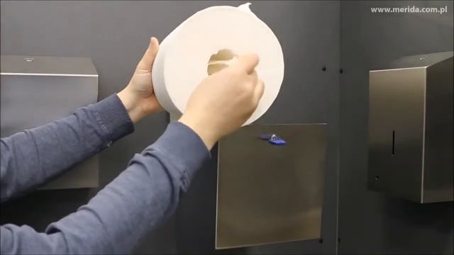 Диспенсер бумажных полотенец Merida Stella Maxi CSM101 матовый смотреть онлайн