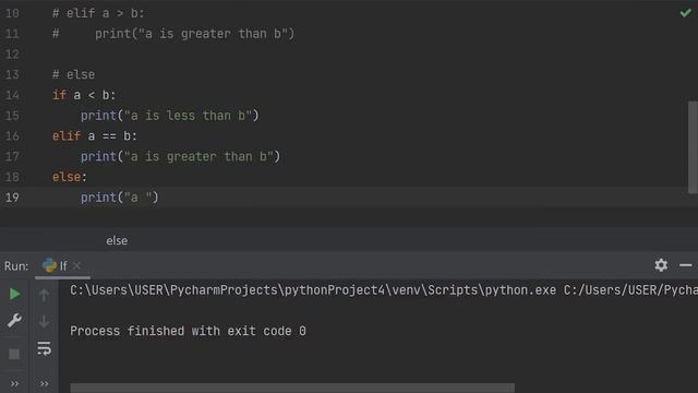 Python If...Else Statement #18