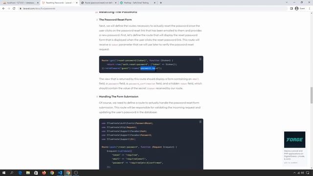 Laravel Tutorial : Forgot Password & Reset Password Send Email