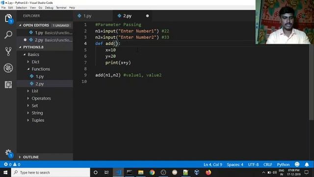 ? Python Function Parameter Passing  | ?Python for beginners | ?Python complete course in Tamil