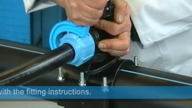 Седелка Poly16Plus с фрезой, врезка в ПЭ-трубопровод смотреть онлайн