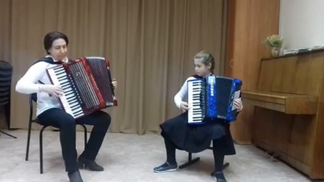 русская народная песня "Яблонька ". Обр. Аз. Иванова. Исп. дуэт Хаустова Ксения и Чумакова М.А.
