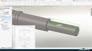 SolidWorks. Создание шпоночного паза