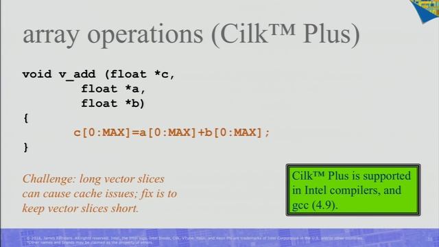 Performance: SIMD, Vectorization and Performance Tuning | James Reinders, former Intel Director смотреть онлайн