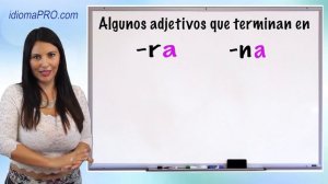 7. Gramática - Adjetivos y Género en Español (Learn Spanish)