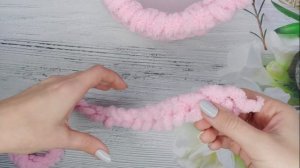 Корзинка из Alize Puffy / Вяжем без спиц и крючка / Alize puffy / DIY