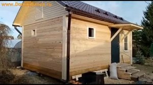 Отзыв строительство бани из бруса - Купить баню под ключ от СК Доминика
