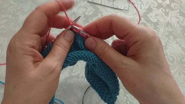 #Вязание_регланом_сверху. Часть 6. Карман-кенгуру.