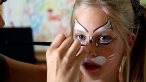 мастер класс аквагрим котенок Урок №2