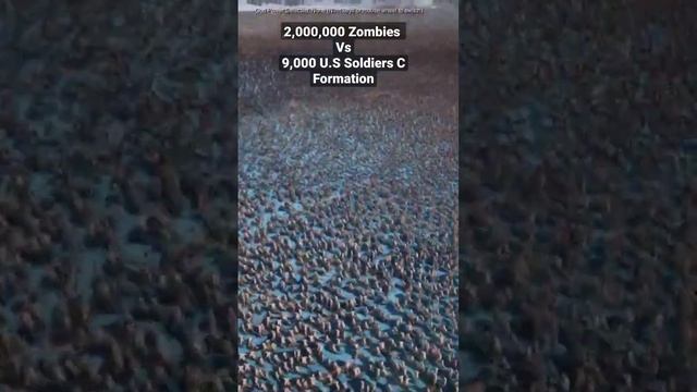 2,000,000 Zombies Vs9,000 U.S Soldiers C Formation