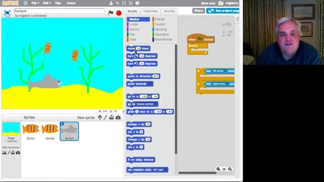 Scratch 2.0 Fishtank Game смотреть онлайн
