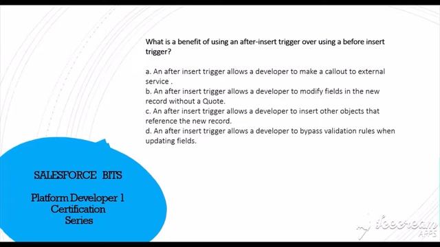 Salesforce Platform Developer Certification 1 Dumps- ADM 401- Series