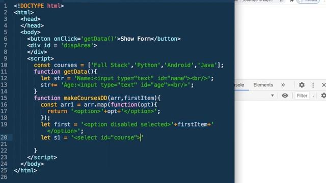 Complete Javascript Course - Lesson 12 - Input : Text, Dropdown - DOM Manipulation With  Javascript