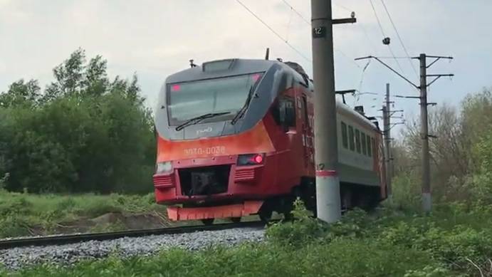 Электропоезд ЭП3Д-0036/0038 сообщением Нижний Новгород - Заволжье