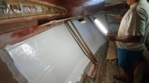 Катер с очень большими повреждениями. Снесено пол катера ! Восстанавливаем через матрицу.