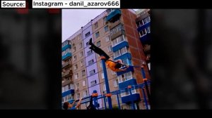 Как тренируется самый лютый дворовой гимнаст? Данил Азаров