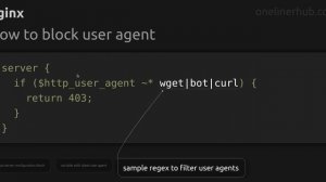 How to block user agent