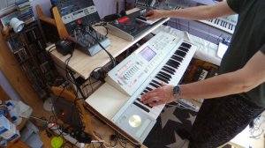 Korg M3 ambient song Dust Storm  12.2.2020 with Korg MicroX
