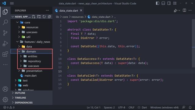 Build A News App - Define Entities Classes | PART 2 - Flutter Clean Architecture