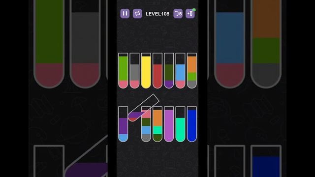 Water sort puzzle   Level 108