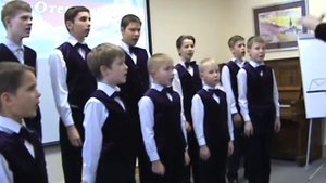 Хор мальчиков "Подмосковье" поёт песню "Конь"