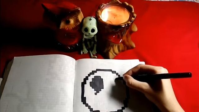 Рисуем СКЕЛЕТ ДЖЕКА на HALLOWEEN?Как нарисовать скелет по клеточкам на хэллоуин?Видеоурок#8?