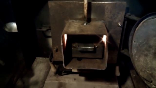 Печь - горелка на отработке для бани 9 - 14 кВт. Cheap heating. смотреть онлайн