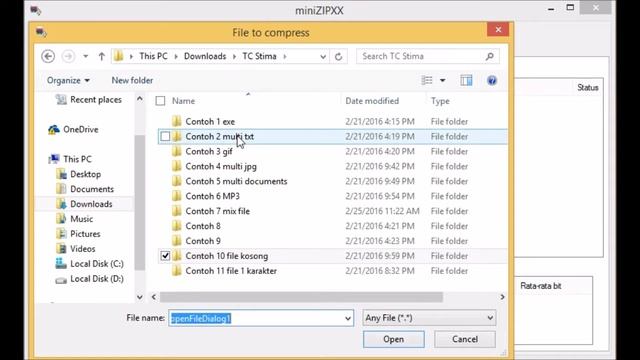 Huffman Coding app to compress file size (miniZIPXX)