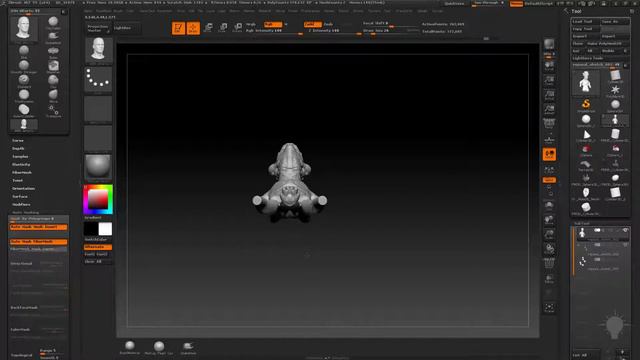 Введение в Zbrush Часть 2 :  Создание базовой сетки - вставить сеть урок 15 смотреть онлайн