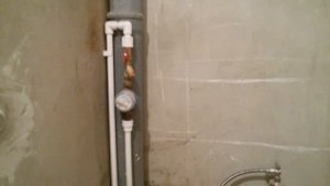 Новочебоксарск. Монтаж полотенцесушителя с утапливанием стояка ГВС в штробу