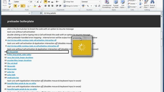 preloader in vba for excel - 11 tiny petals смотреть онлайн