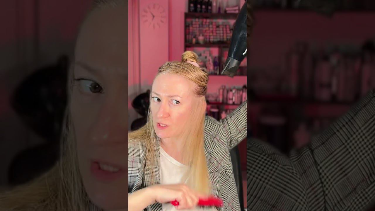 Объемная укладка♀️ #укладка #окрашивание #уходзаволосами #волосы #hairstyle #стрижка #прическа смотреть онлайн