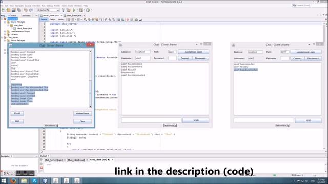 JAVA | Multi-Client Server Chat application using Sockets in NetBeans смотреть онлайн