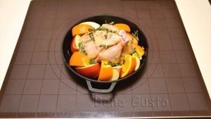 Курица КОКЛЕ с Апельсинами и Яблоками в Духовке | Сочный Цыпленок Корнишон