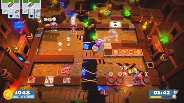 Overcooked 2 Lvl 2-5 - 2 players - Score: 2280 смотреть онлайн