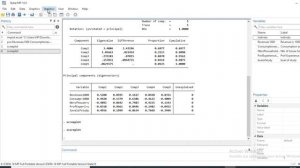 how to run the principal component  analysis pca in stata application index building