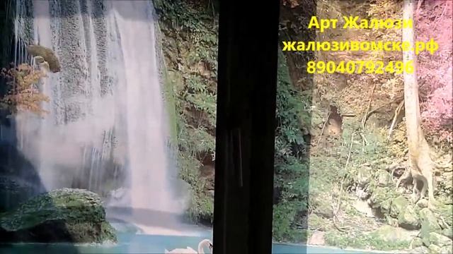 Рулонные шторы в коробе с фотопечатью в Омске, Арт Жалюзи
