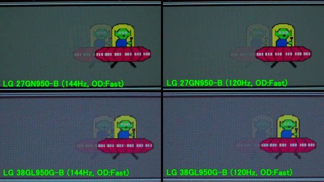 LG 27GN950-B vs LG 38GL950G-B　応答速度比較(5760FPS) смотреть онлайн